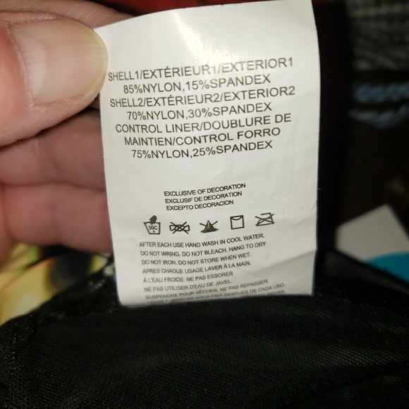 Nwt It Figures Tummy Thinner 1pc Bathing Suit sz12 - Picture 7 of 7